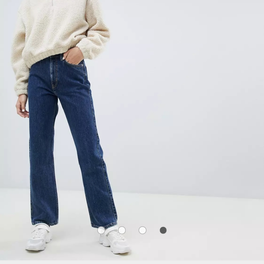NWOT Weekday Rowe Extra High Straight Jeans